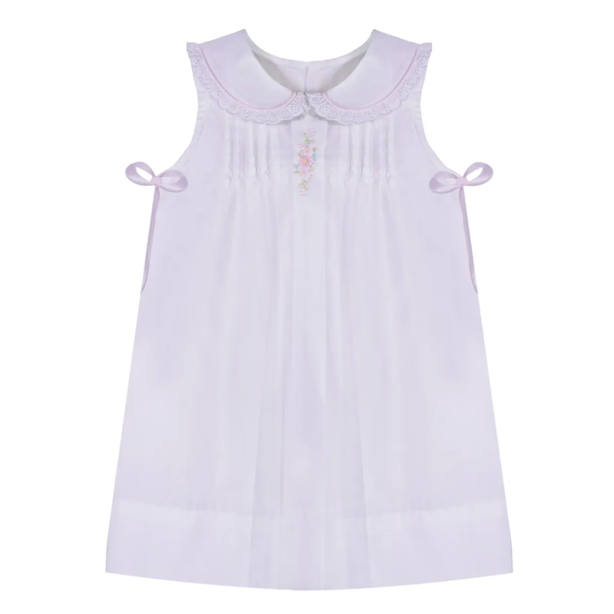 Abbie Embroidered White Dress