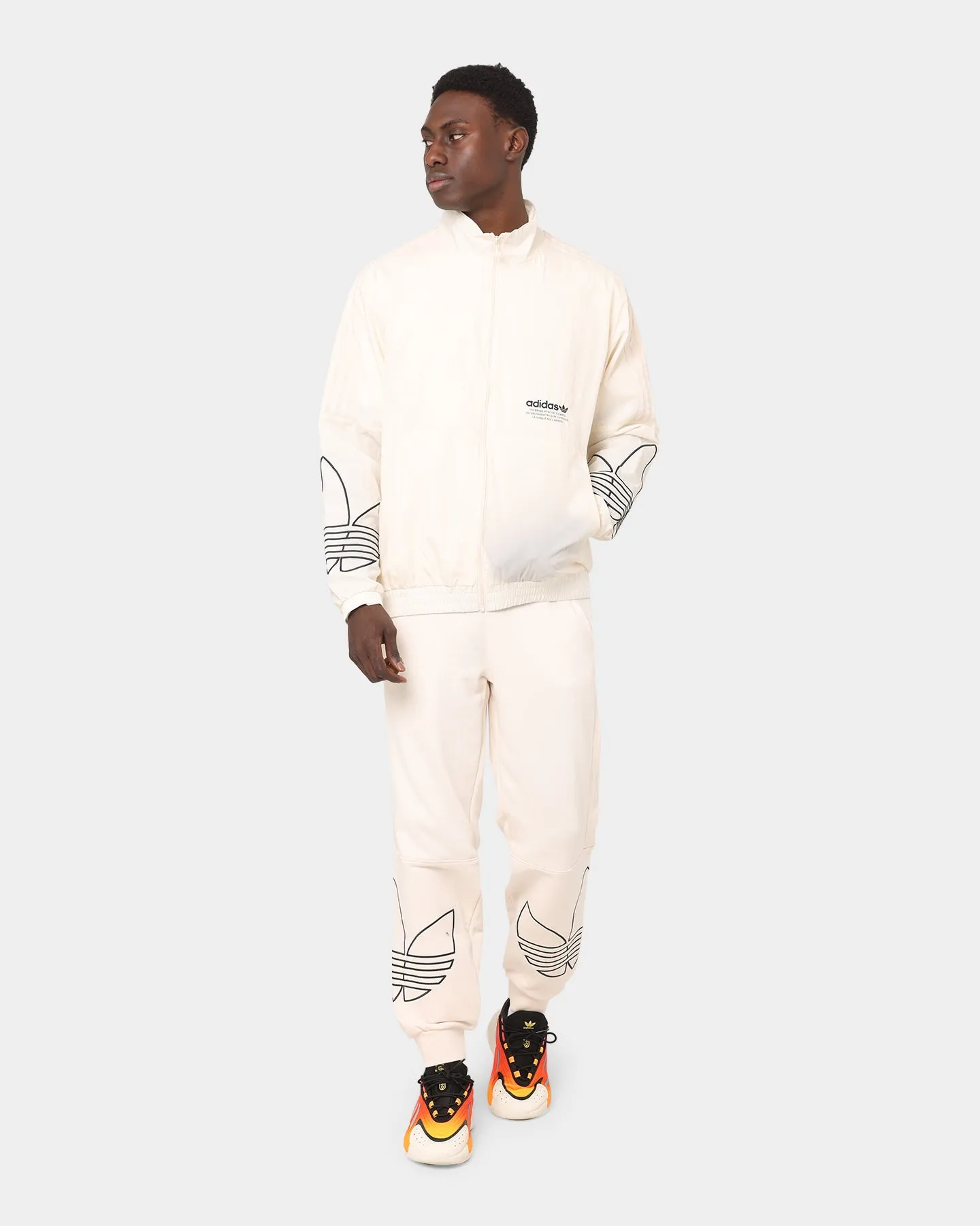 Adidas Tricolour Sweat Pants Wonder White