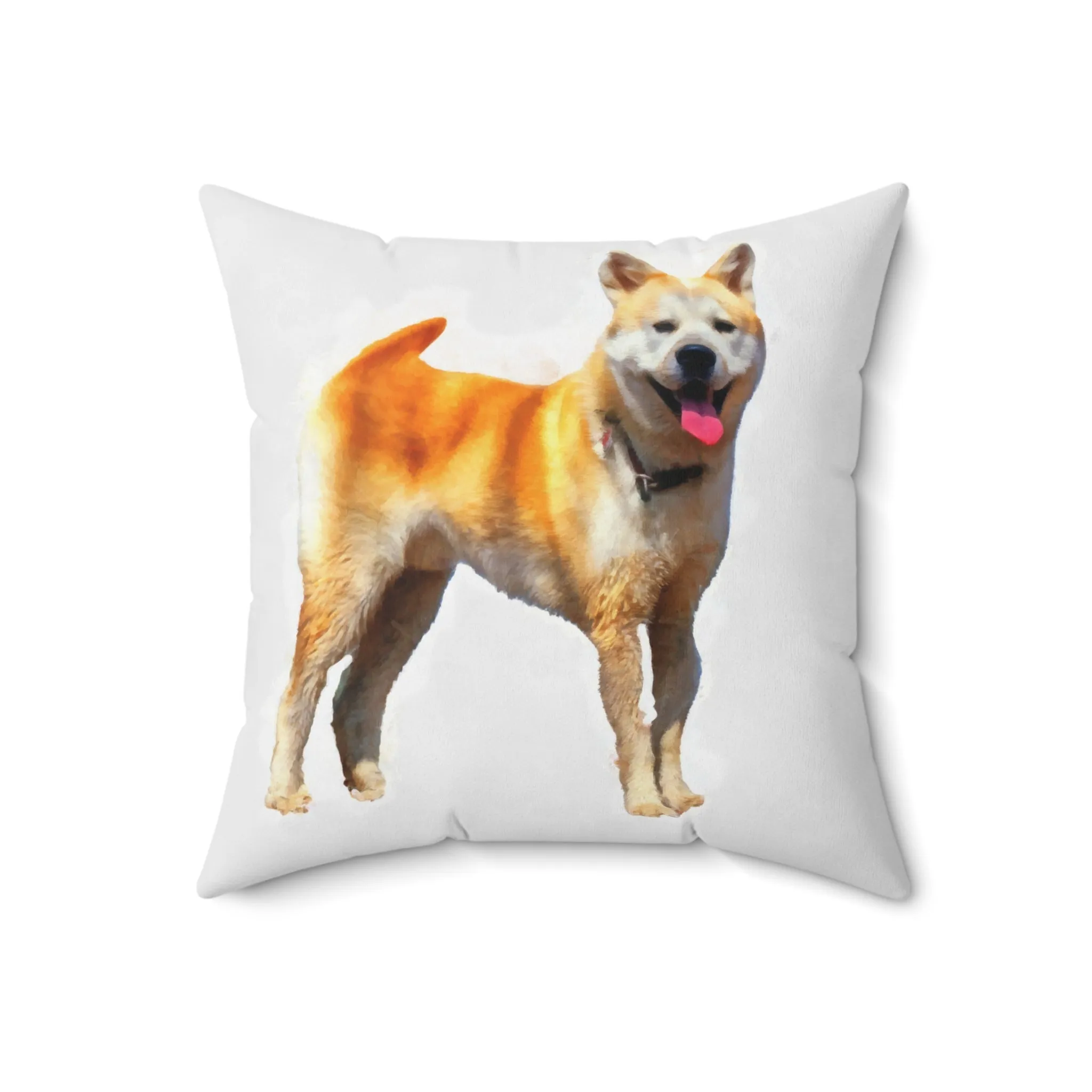 Akita Spun Polyester Throw Pillow