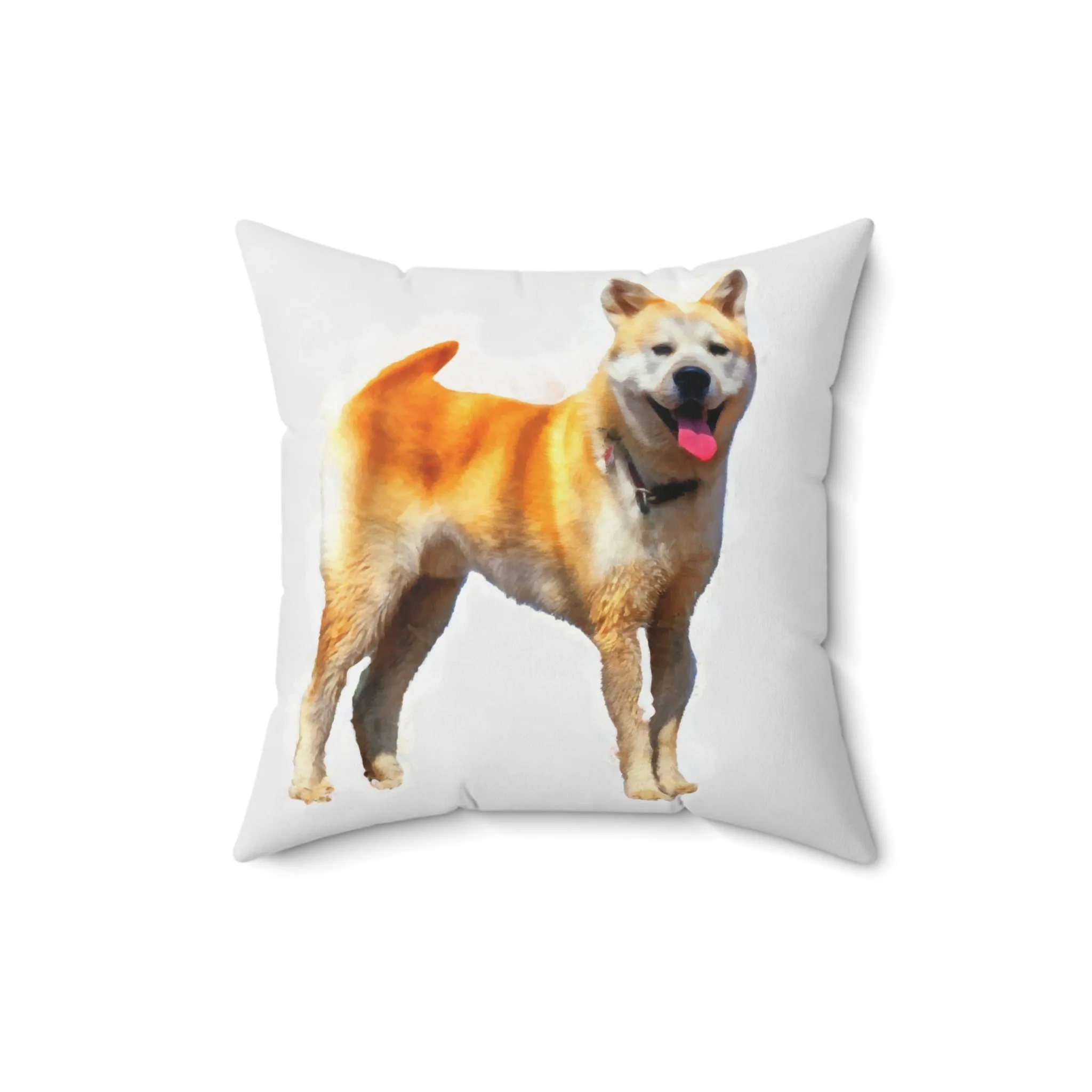 Akita Spun Polyester Throw Pillow