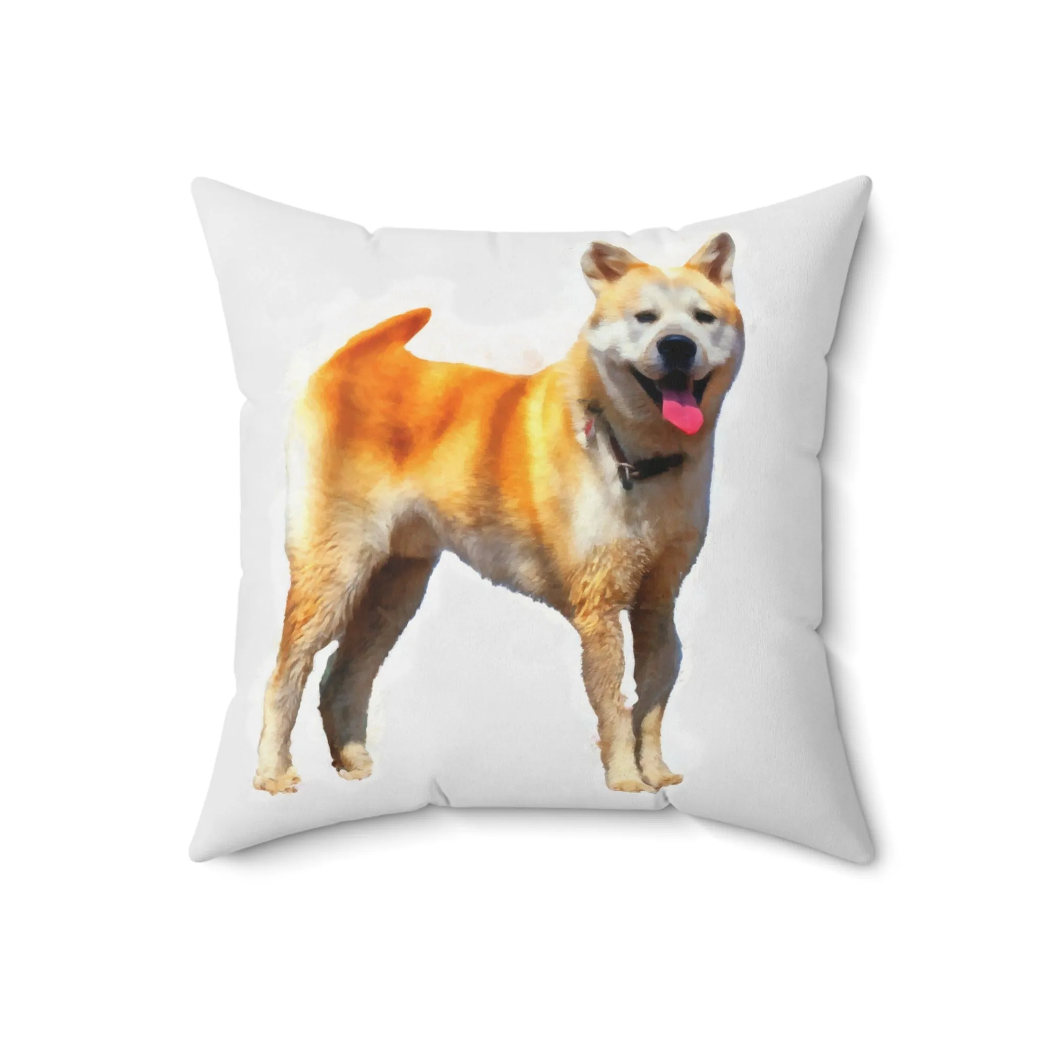 Akita Spun Polyester Throw Pillow