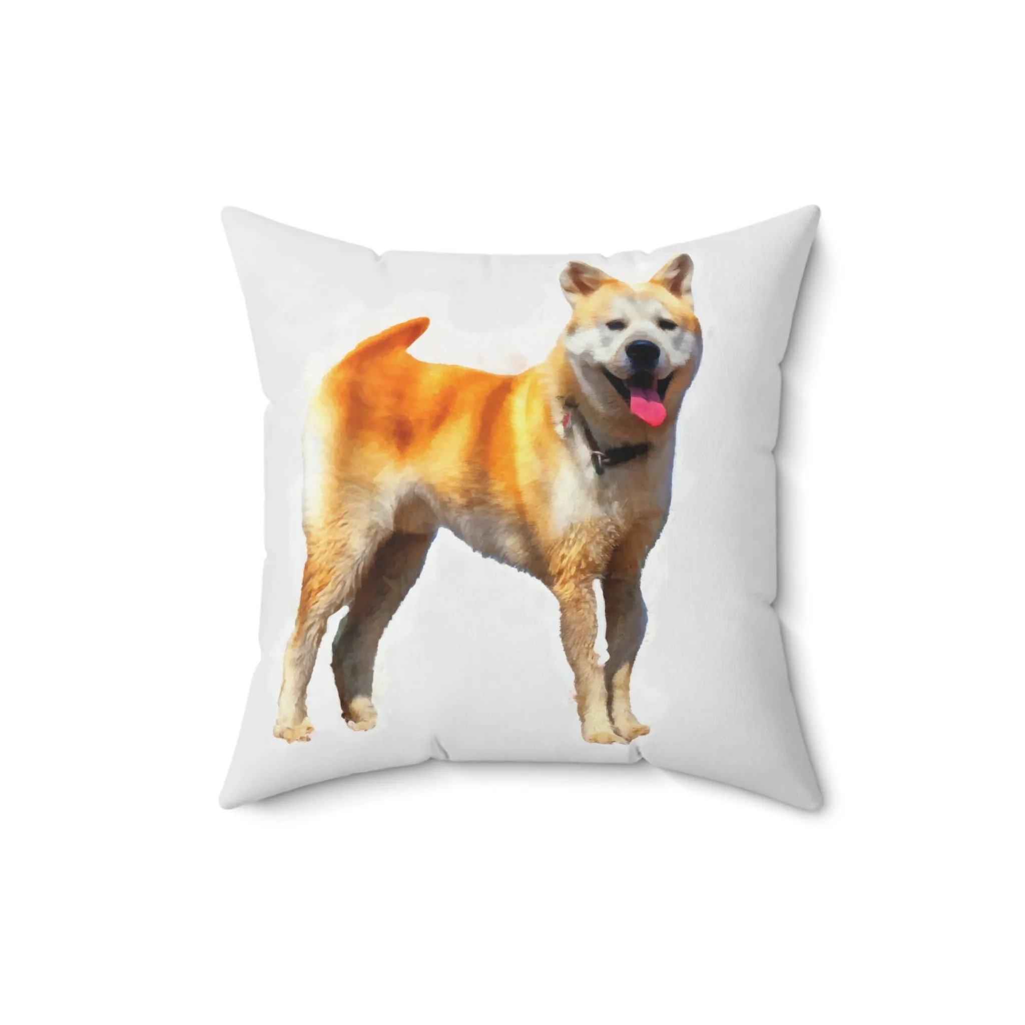 Akita Spun Polyester Throw Pillow
