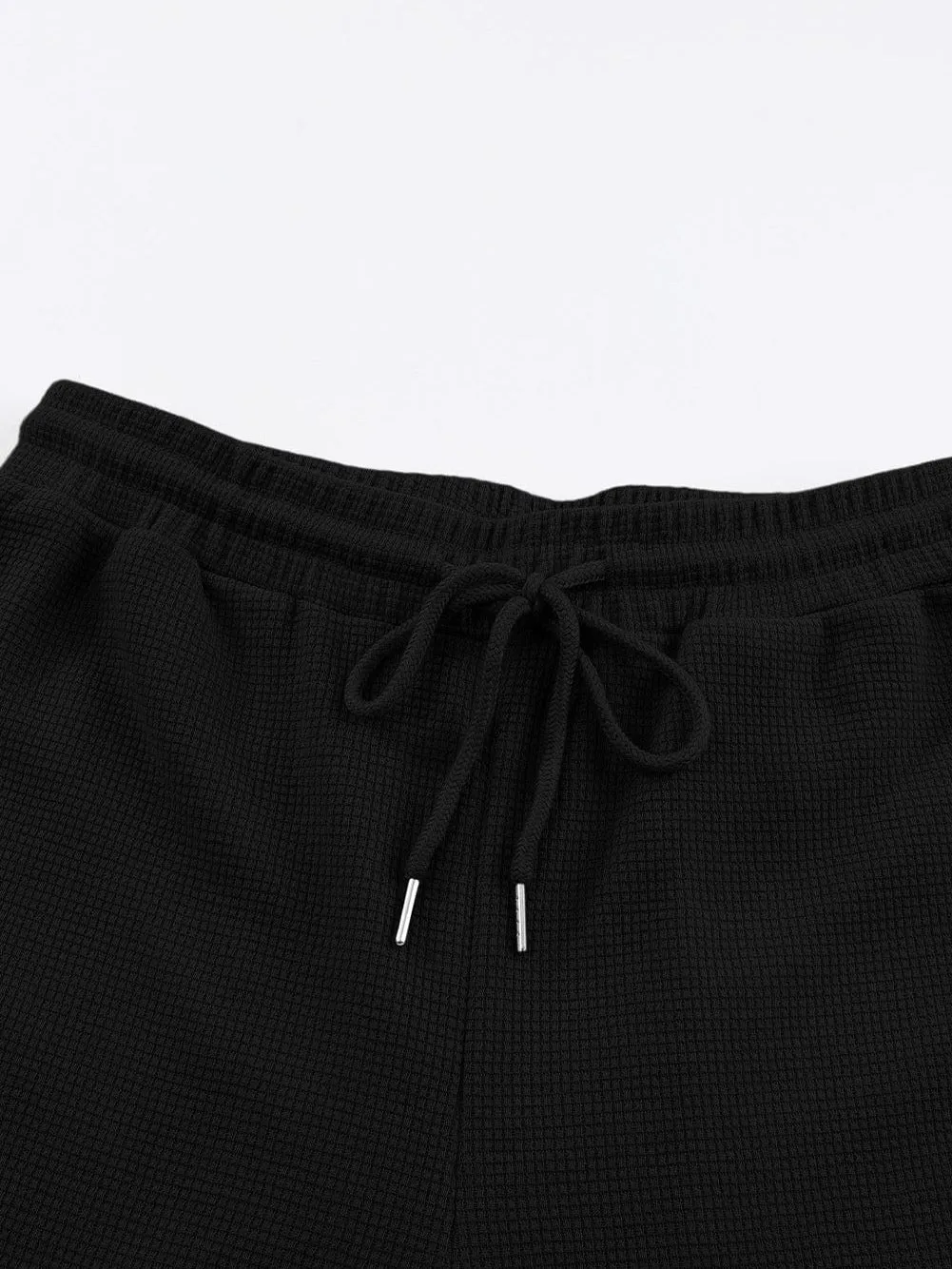 Black Textured Cargo Pocket Jogger Trousers