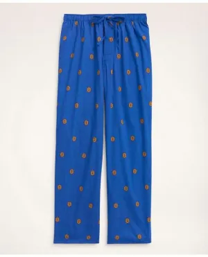 Brooks Brothers Men's Logo Print Lounge Pants Blue