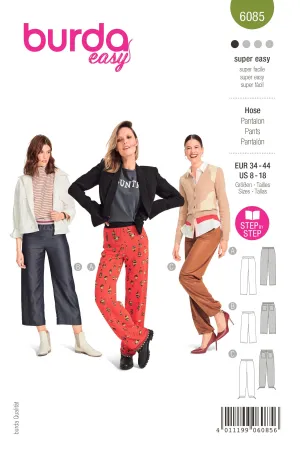 Burda 6085 Misses' Skirt/Pants