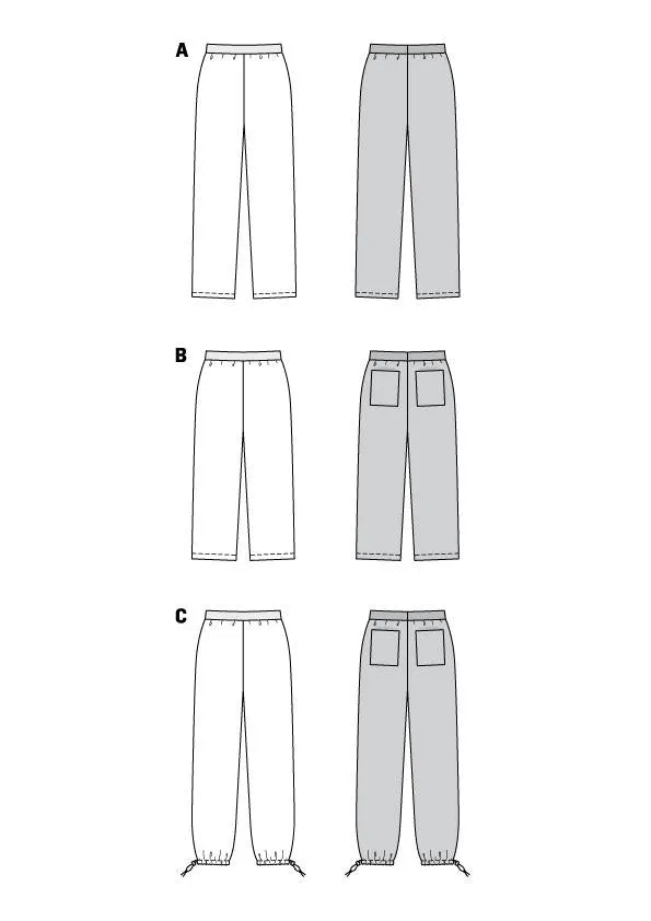 Burda Sewing Pattern 6085 Straight Leg Trousers