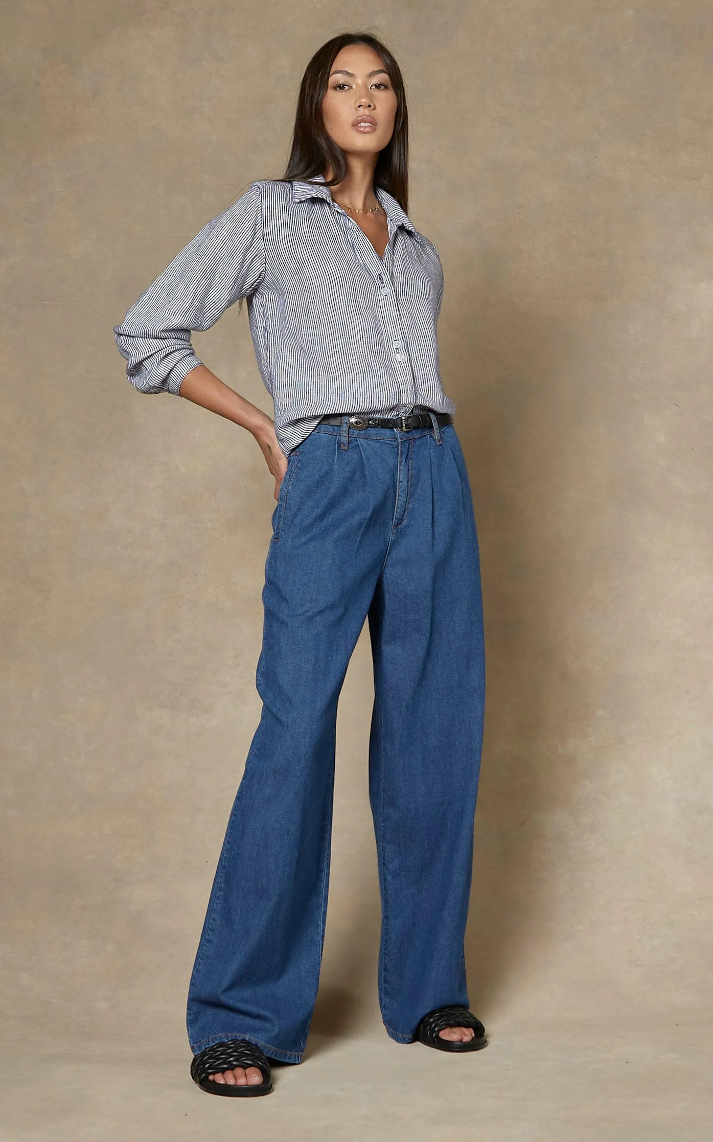 Camila Paris Blue Wide Leg Pants