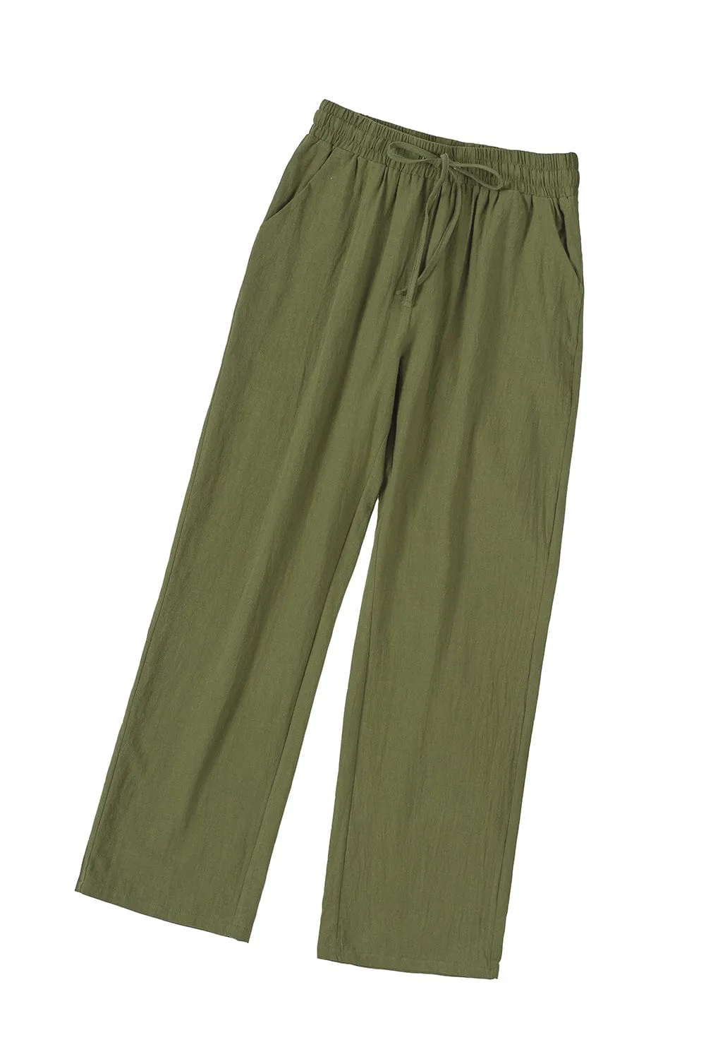 Casual Loose Fit Linen Pants
