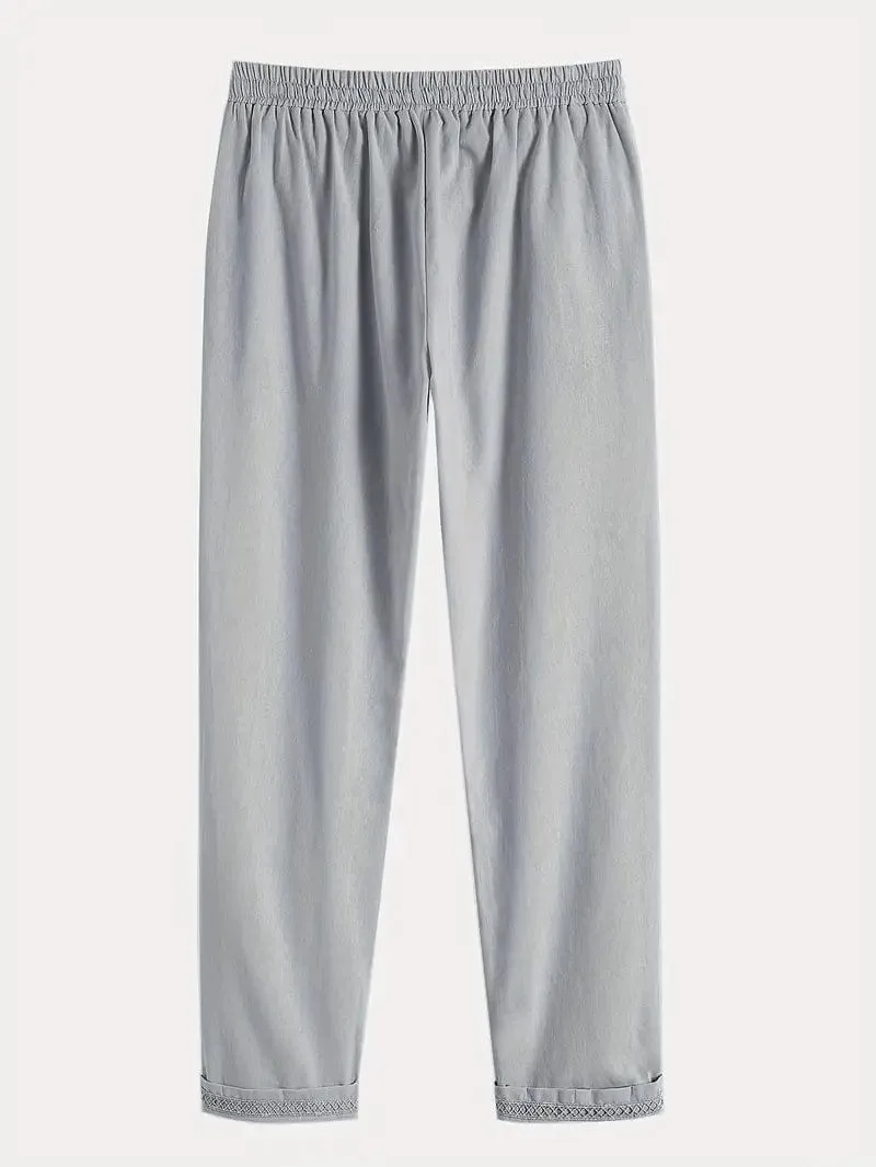 Casual Loose Fit Linen Pants