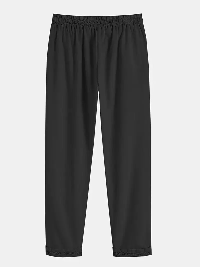 Casual Loose Fit Linen Pants