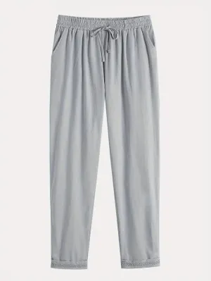 Casual Loose Fit Linen Pants