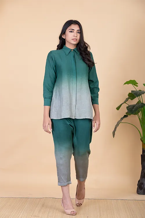 Chambray & Co.'S Aeva Vegan Silk Coord Set