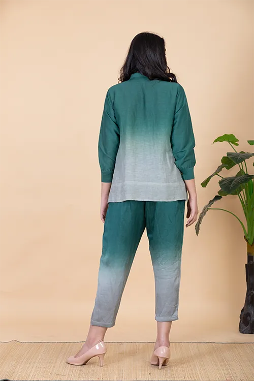Chambray & Co.'S Aeva Vegan Silk Coord Set