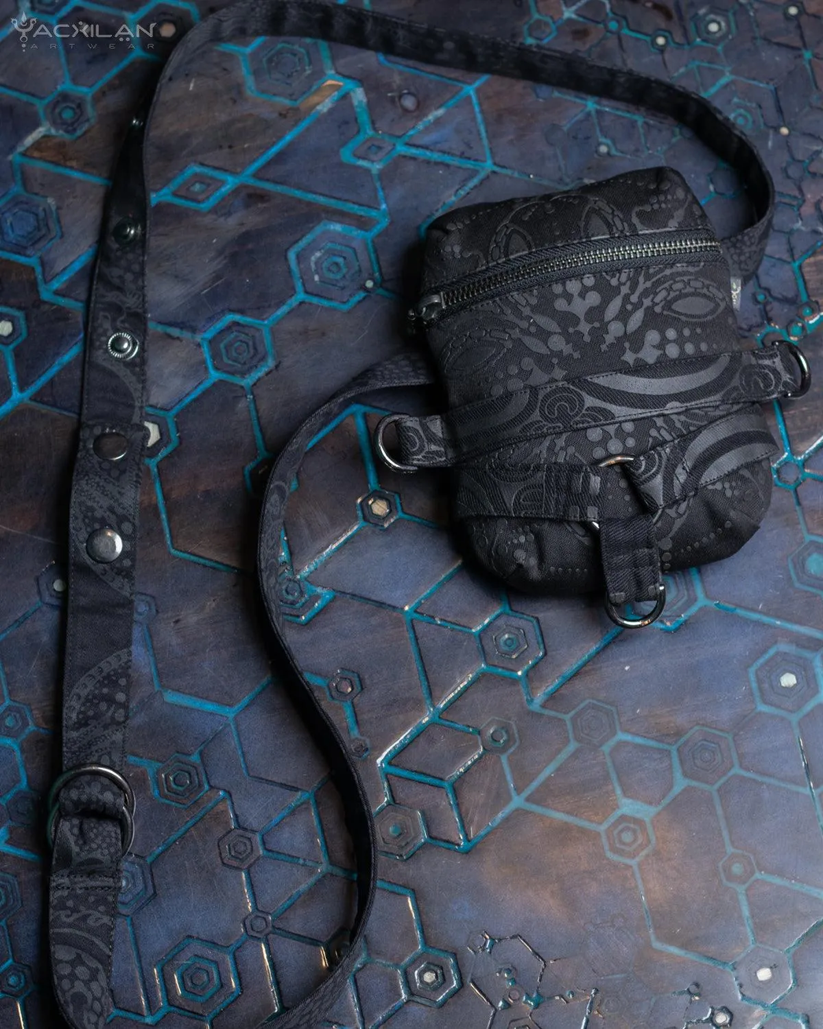 Chotta Bag / Cotton Printed - BLACK UFO