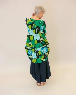 Cocoon Tunic Top, Floral