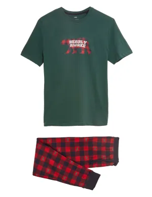Cotton Blend Supersoft Checked Pyjama Set