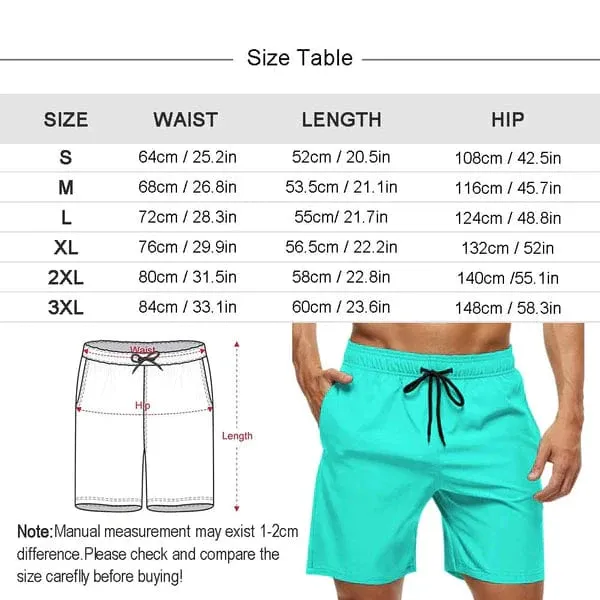 Couple Matching Swimwear Custom Face White Flower Black Women's Adjustable Halter Neck Straps Bikini Set & Men's Swim Shorts