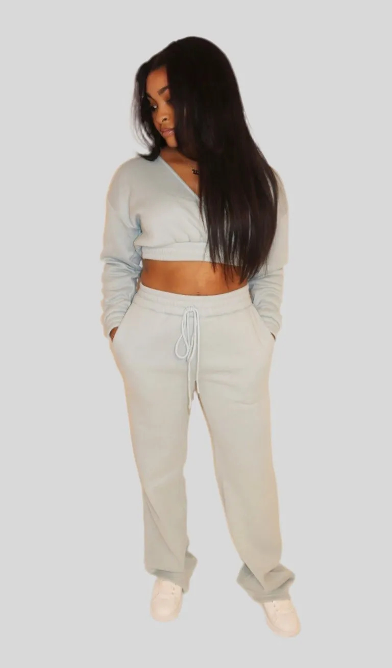 Cropped Hoodie Sweatsuit