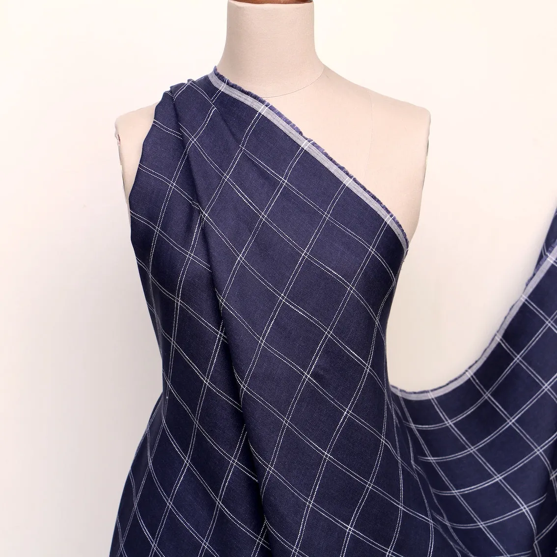 Double Line Cross Linen Twill