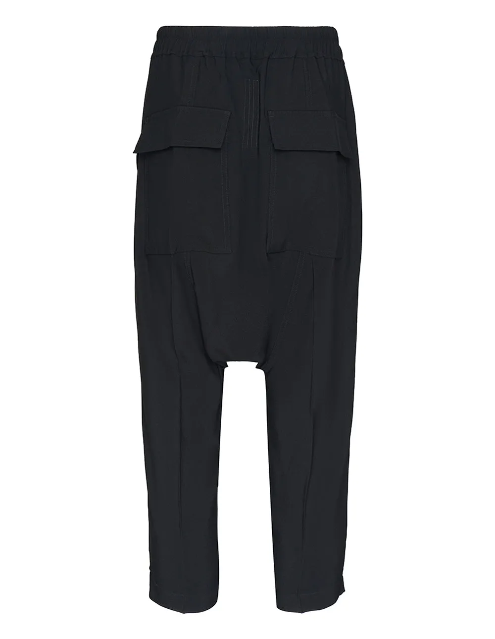 Drawstring Cropped Cady Crepe Pants