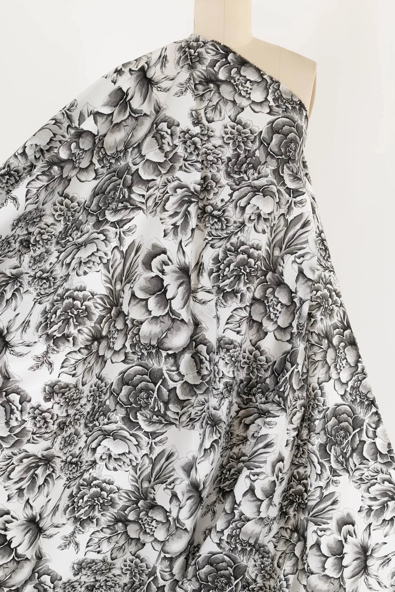 Etched Flora Stretch Cotton Woven - ENDCUT