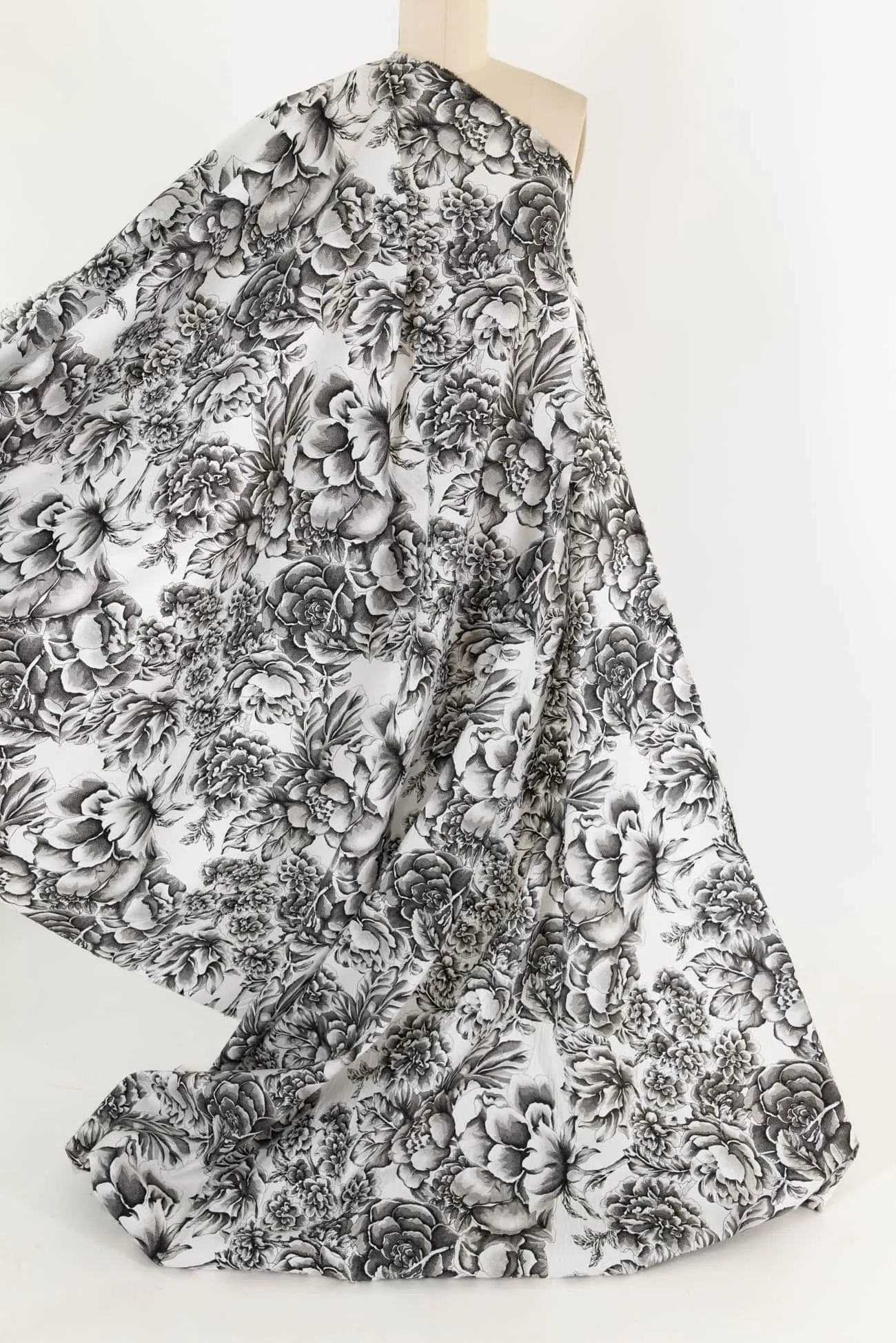 Etched Flora Stretch Cotton Woven - ENDCUT