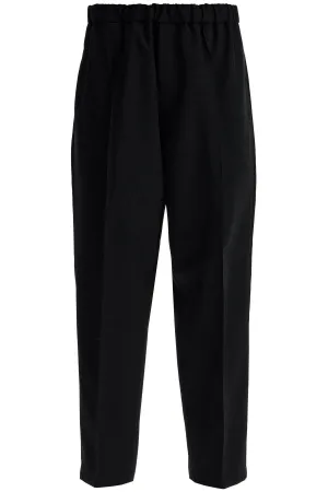 JIL SANDER tapered wool twill trousers