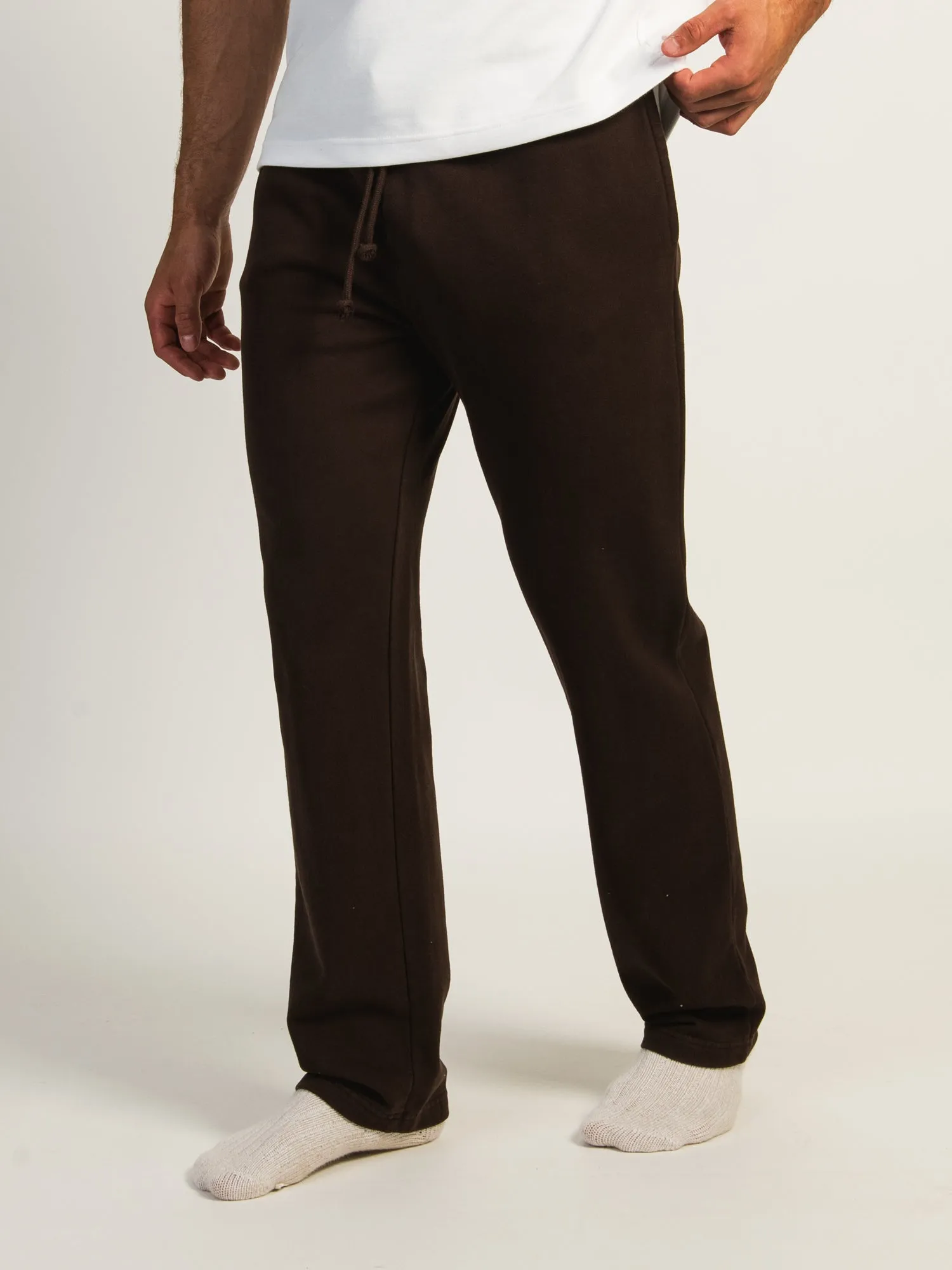 KOLBY VINTAGE WASH LOUNGE PANT - BROWN
