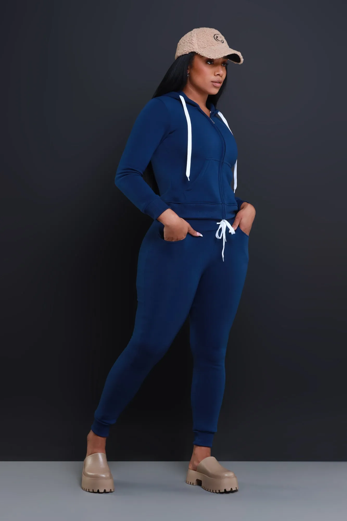 Like That Jogger Set - Navy