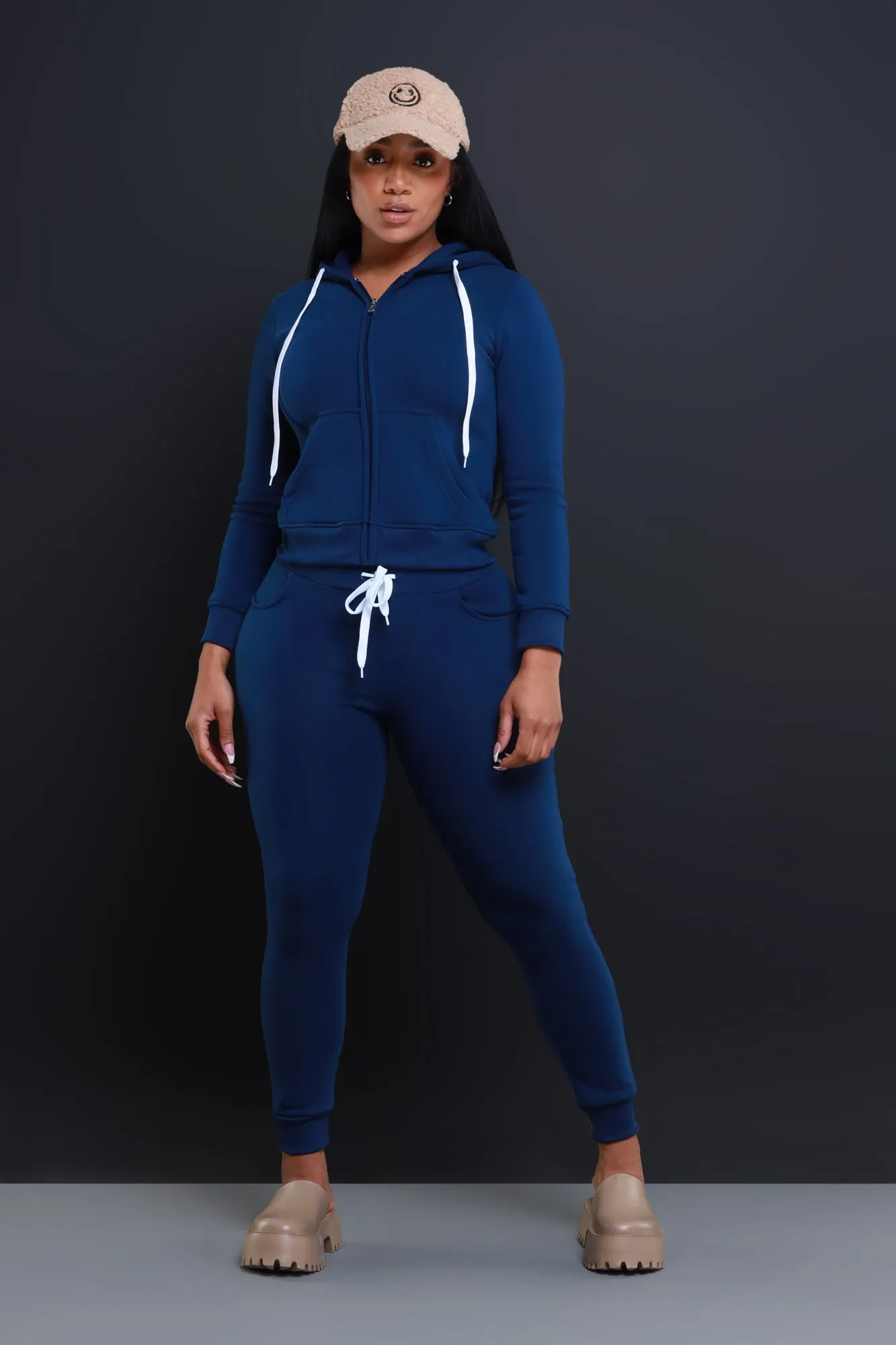 Like That Jogger Set - Navy