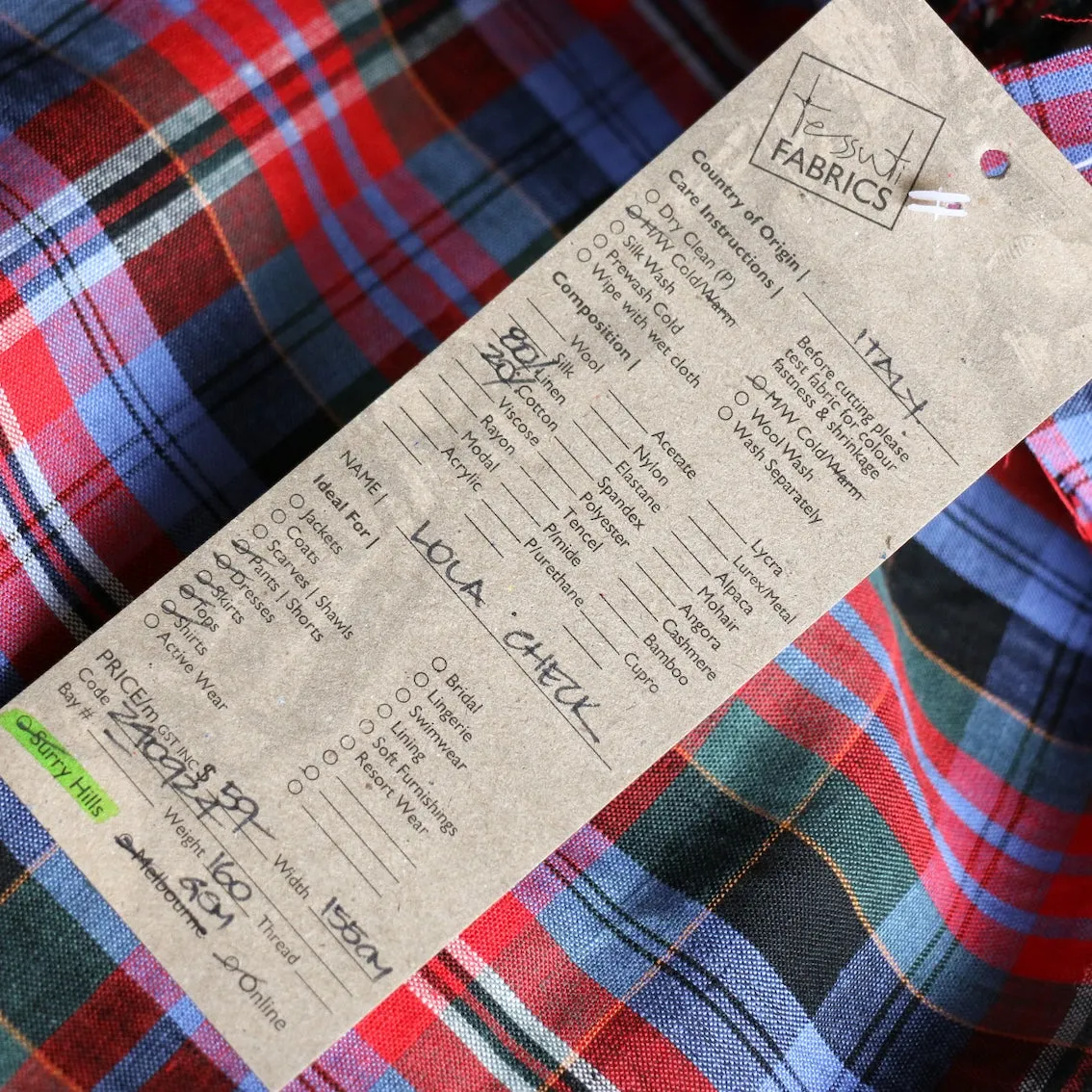 Lola Check Linen