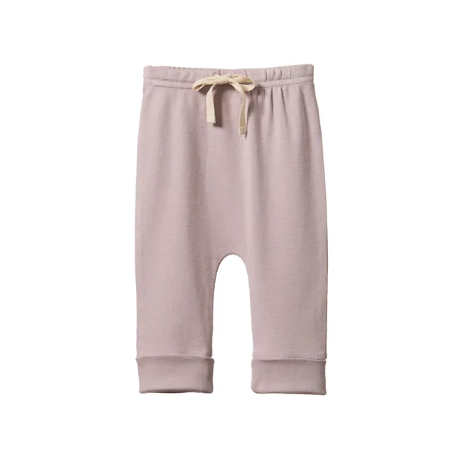 NATURE BABY DRAWSTRING PANTS LILAC