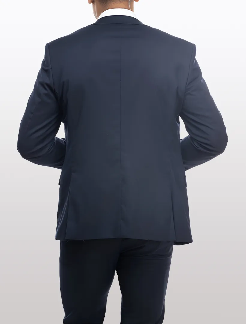 Navy Men's Slim-Fit Suit Separates Jacket by Karako's Suits