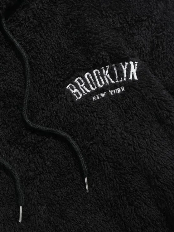 New York And Brooklyn Hoodie And Teddy Pants Set