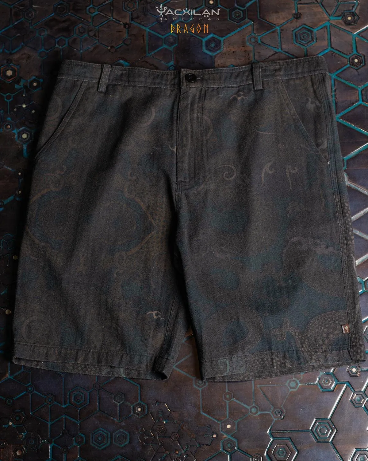 Skate Short Men / Combed Cotton Herringbone - DRAGON