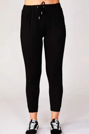 Soft Black Joggers