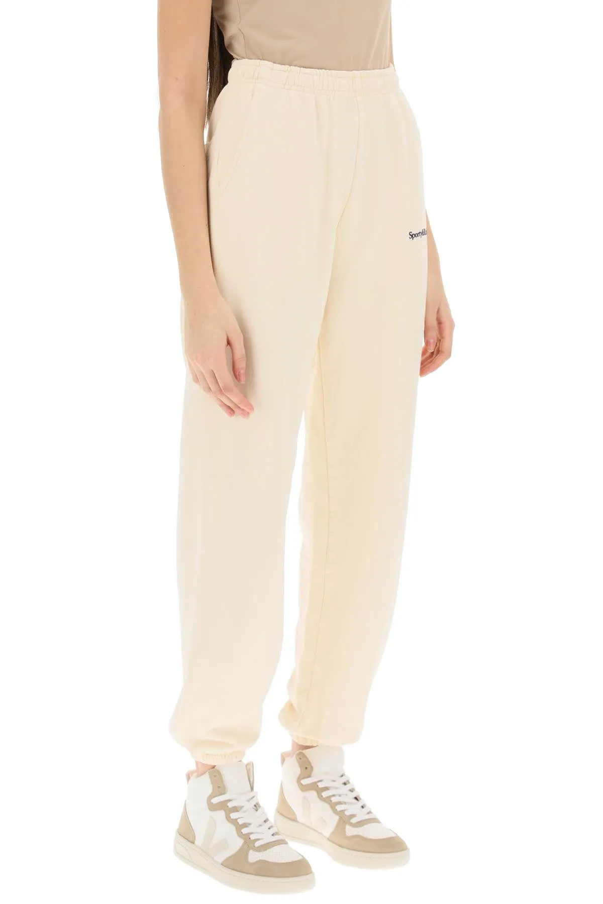 Sporty rich jogger pants with logo detail