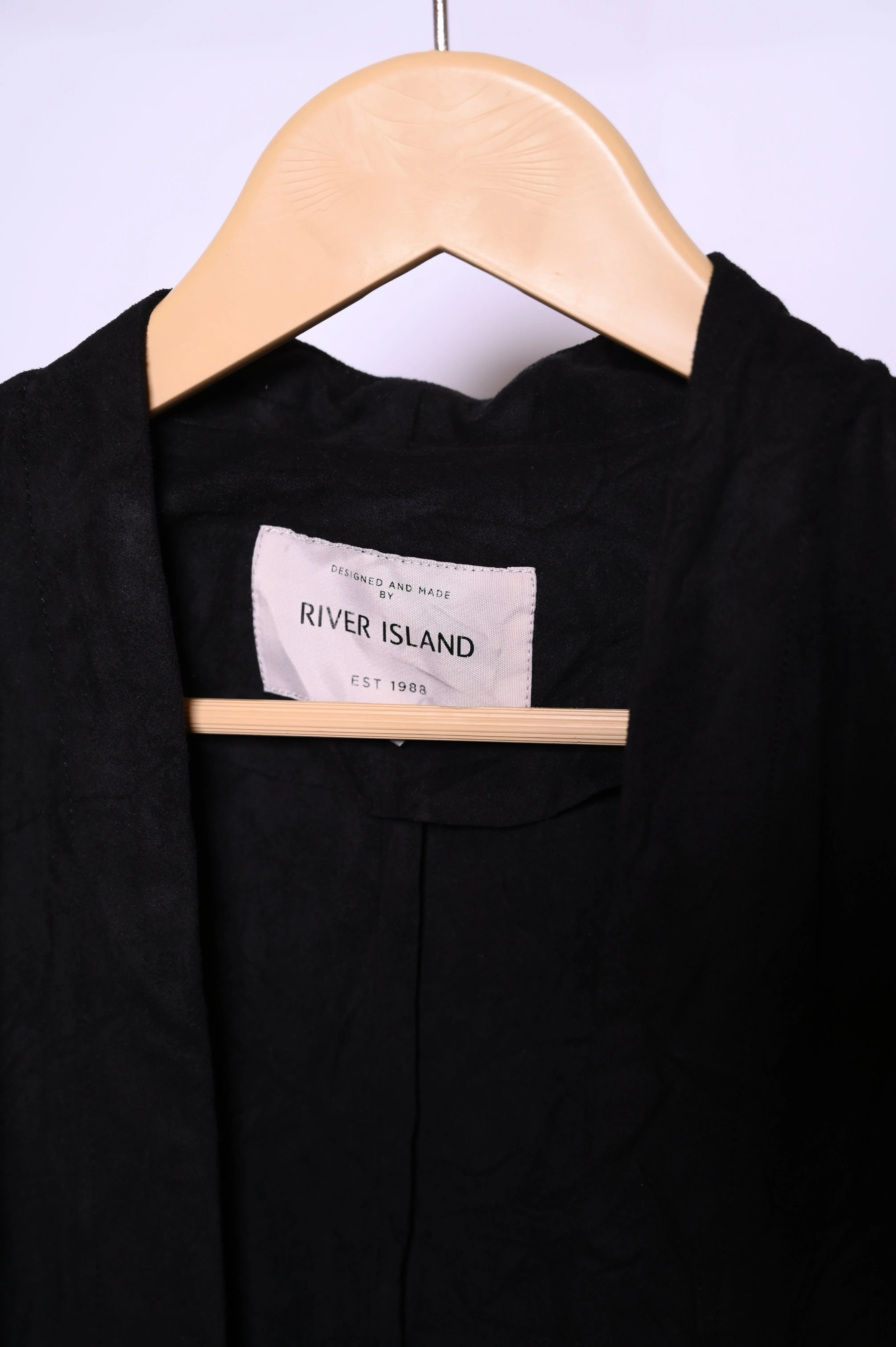 Stylish Black Polyester Shrug