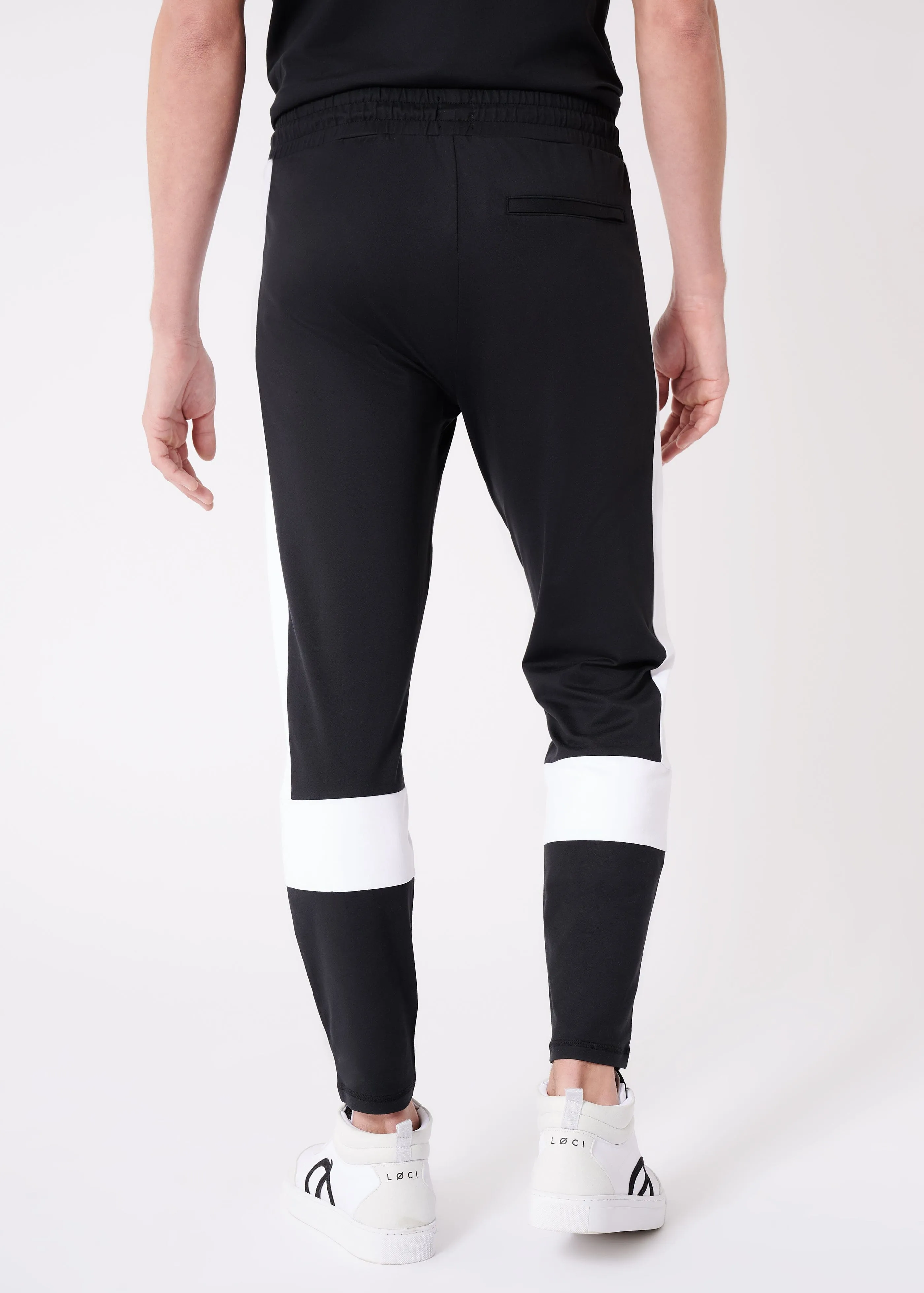 Summit Pant | Black w/ White Stripe