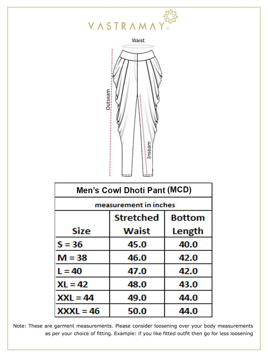 VASTRAMAY Men's Grey Cotton Blend Dhoti