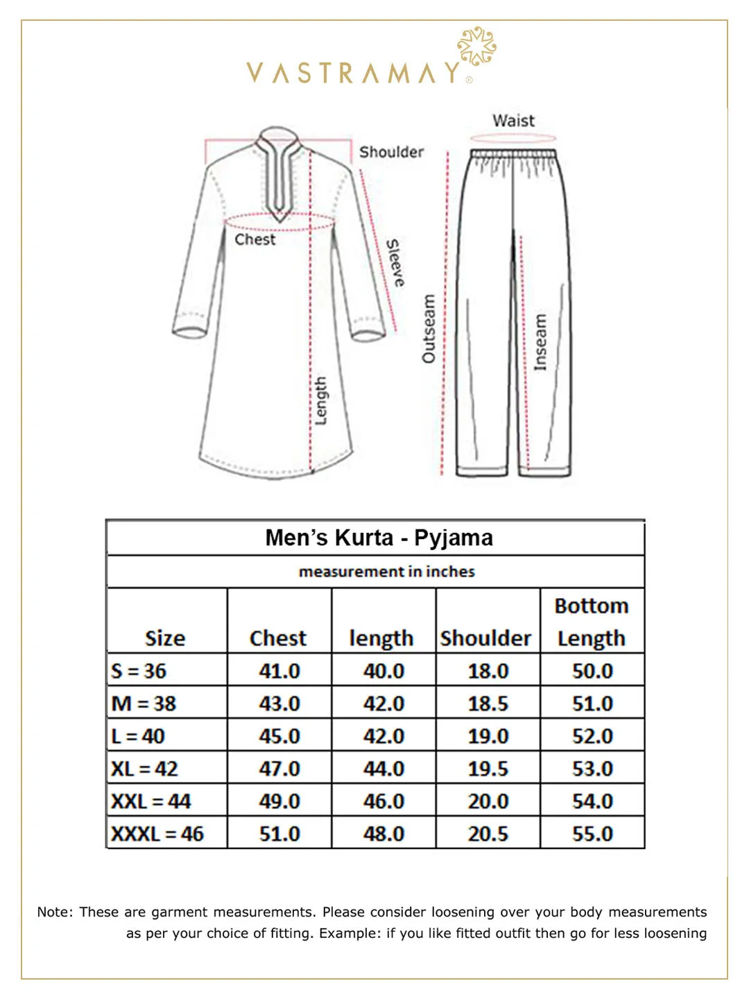 VASTRAMAY Men's Mehendi Green And White Cotton Blend Kurta Pyjama Set