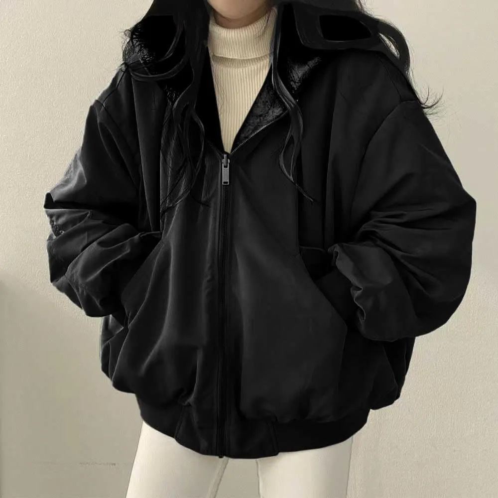 Women down Jackets With Thickened Wool Double Jacket Hooded Thick Jacket Top Womens Style Winter Coat