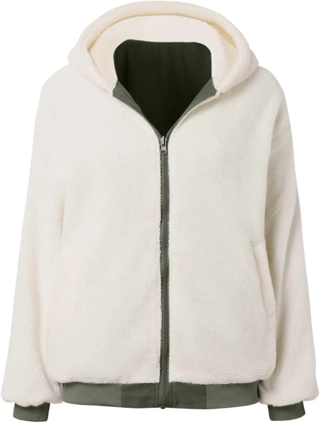 Women down Jackets With Thickened Wool Double Jacket Hooded Thick Jacket Top Womens Style Winter Coat