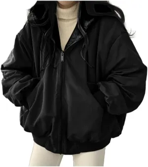 Women down Jackets With Thickened Wool Double Jacket Hooded Thick Jacket Top Womens Style Winter Coat