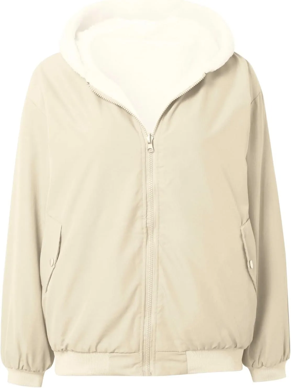 Women down Jackets With Thickened Wool Double Jacket Hooded Thick Jacket Top Womens Style Winter Coat
