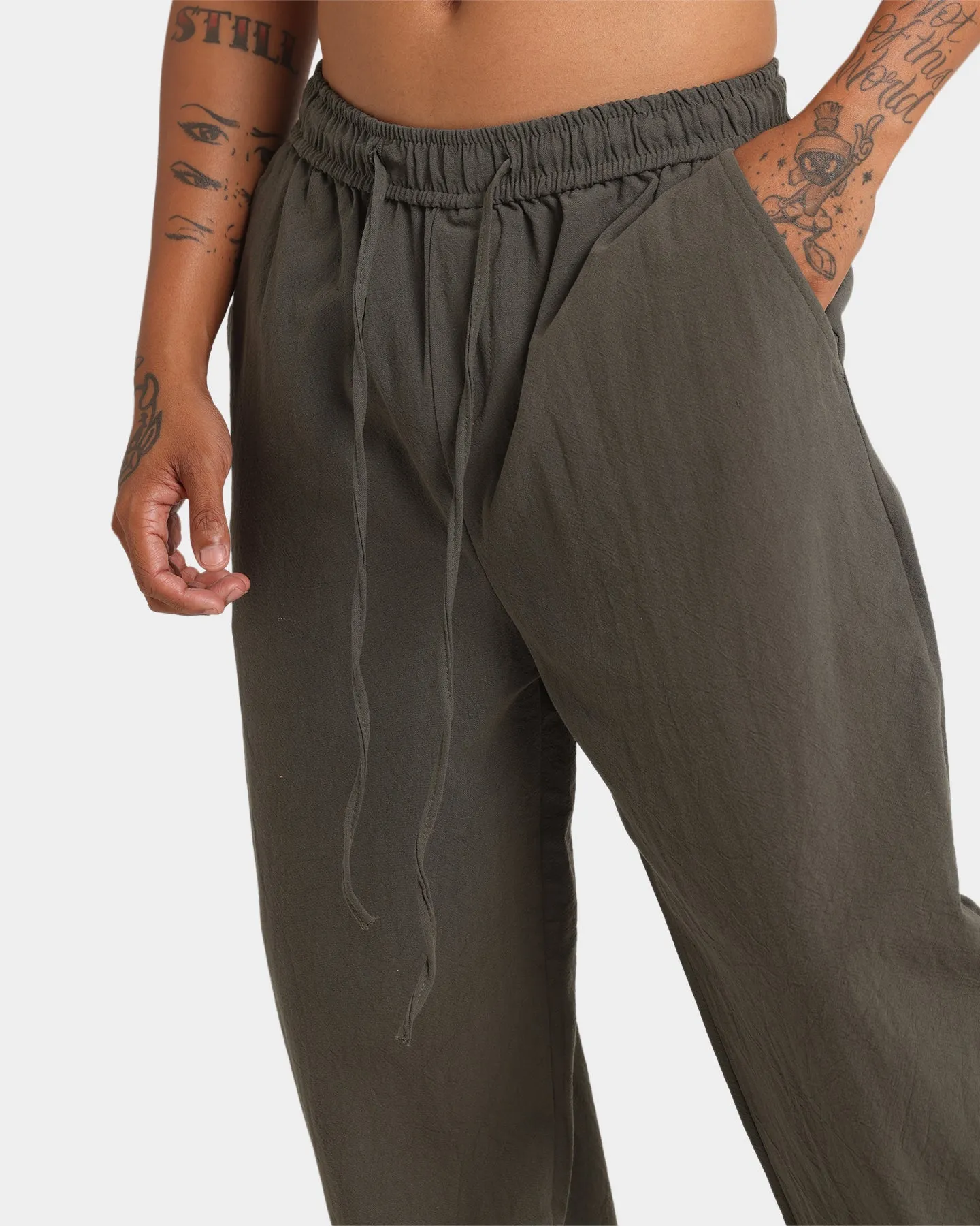 XXIII Avrum Belted Ankle Trousers Green