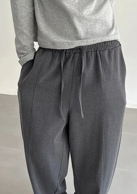 Zhou Drawstring Classic Gartered Pants